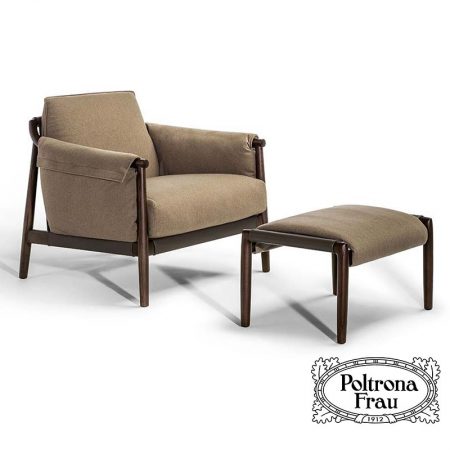 Times Lounge armchair and ottoman by Poltrona Frau - Image 6