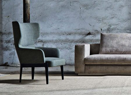 armchair and ottoman Chelsea by Molteni - Image 3