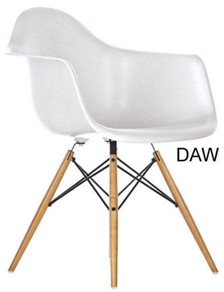 Eames Plastic Armchair DAR DAX DAW by Vitra - Image 2