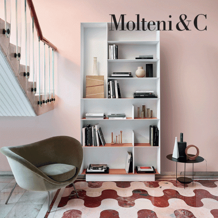 bookcase Gio Ponti D.357.1 and D.357.2 by Molteni - Image 2
