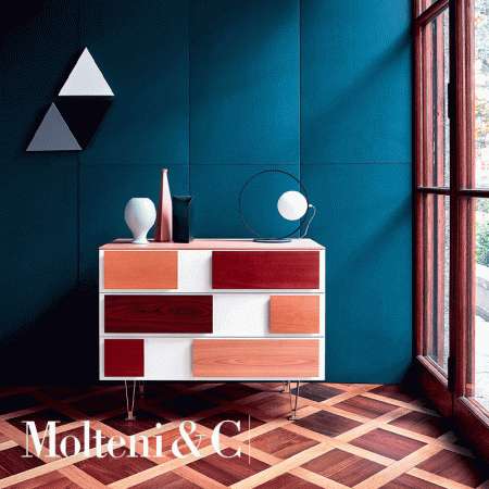 drawers unit Gio Ponti D.655.1 and D.655.2 by Molteni - Image 2