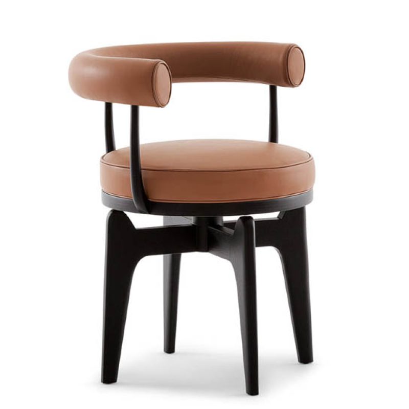 528-indochine-cassina-poltroncina-armchair-legno-noce-frassino-wood-walnut-ash-pelle-leather-tessuto-fabric-design-charlotte-perriand-original-2
