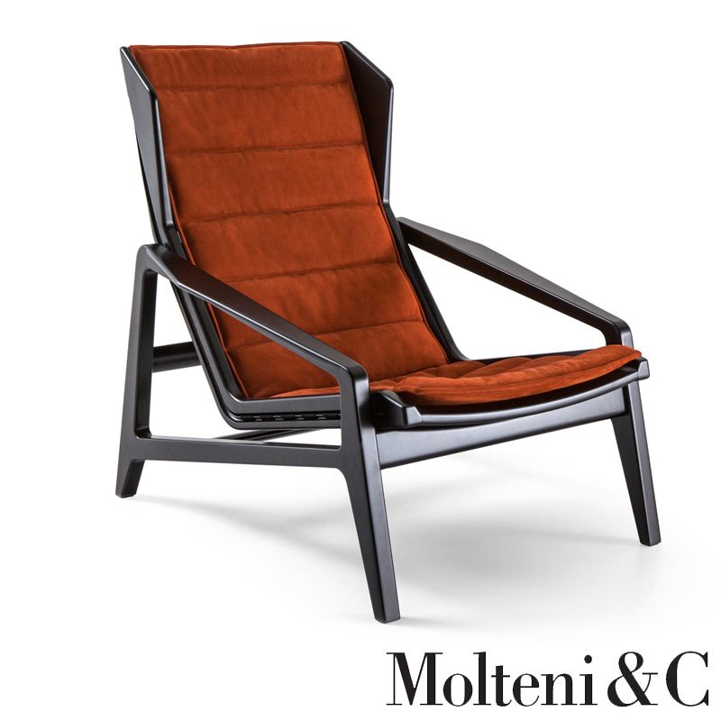 D-156-3-molteni-poltrona-armchair tessuto-pelle-fabric-leather-design-gio-ponti-moderno-original-molteni&c-1
