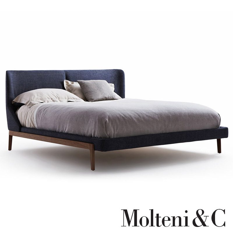 Letto matrimoniale Fulham bed molteni fabric leather design rodolfo dordoni moderno original (2)