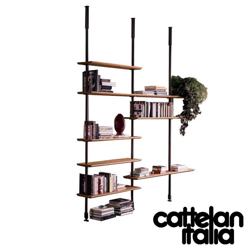 libreria-airport-cattelan-italia-montanti-bookcase-noce-canaletto-walnut-rovere-bruciato-burned-oak-original-moderno-offerta-sale-outlet (1)