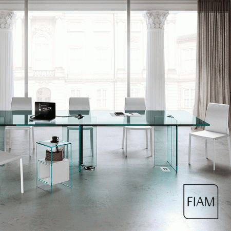 tavolo riunioni LLT ofx meeting di Fiam Italia - immagine 2